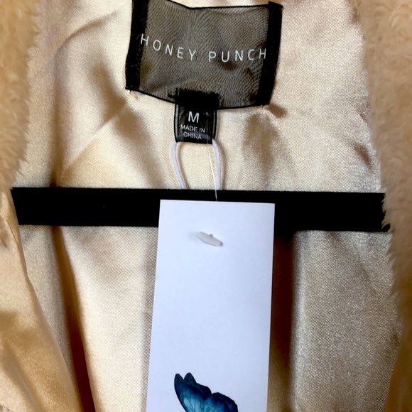 Honey Punch Teddy Bomber Jacket NWT - Picture 2 of 8